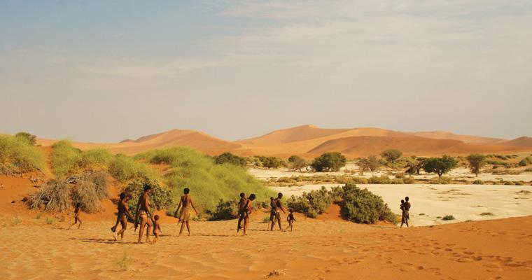 Mit den San in der Namibwüste